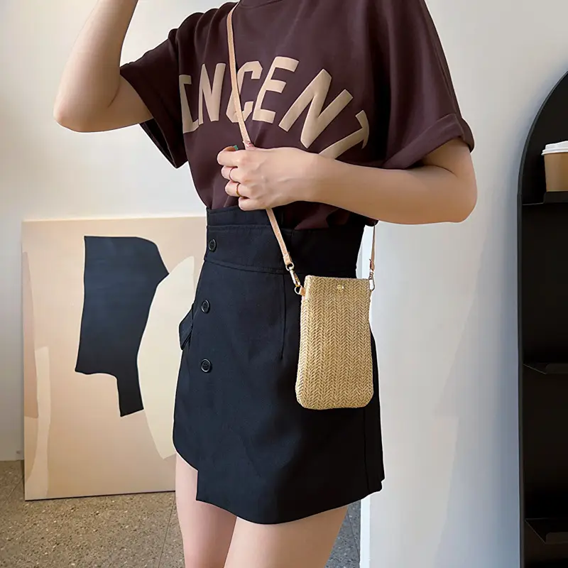 Korean Sunflower Straw Shoulder Bag 2025 Spring - Image 4