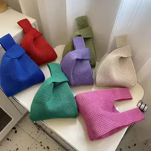 Cute Korean Style Red White Handheld Tote Bag — feature 10