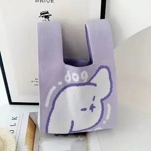 Cute Korean Style Red White Handheld Tote Bag — feature 11