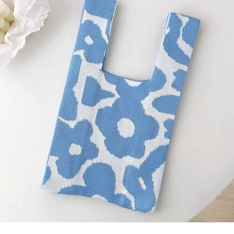 Cute Korean Style Red White Handheld Tote Bag - Image 24