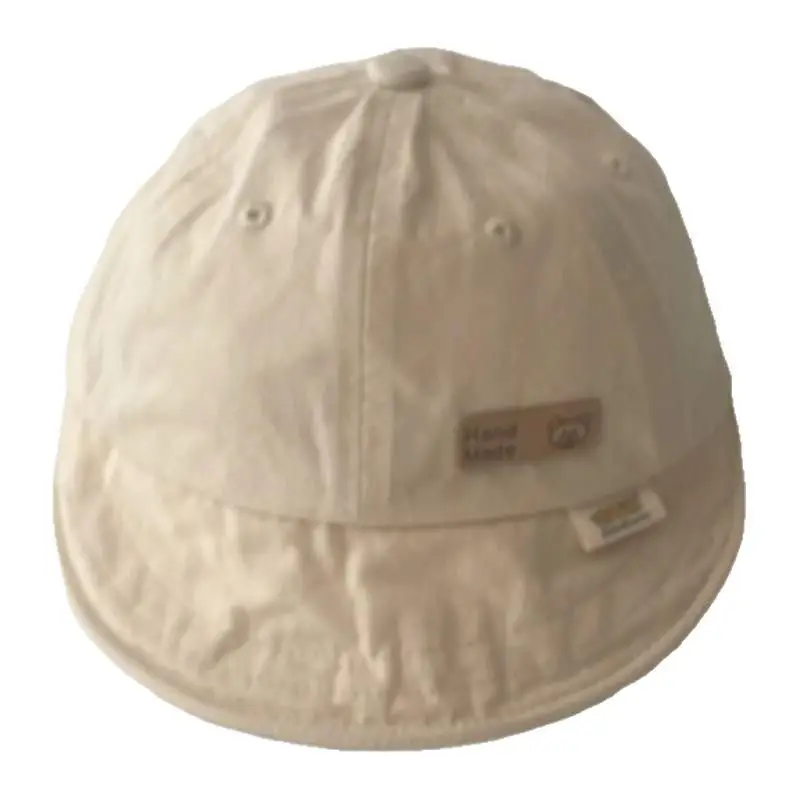 Baby Cotton Cap Beige Spring Autumn - Image 9