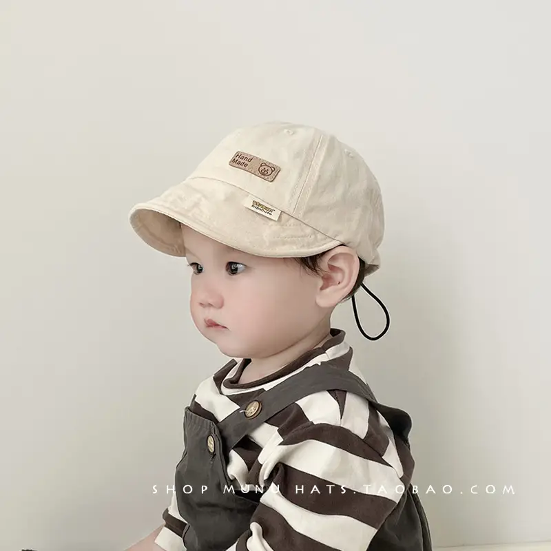Baby Cotton Cap Beige Spring Autumn — feature 1