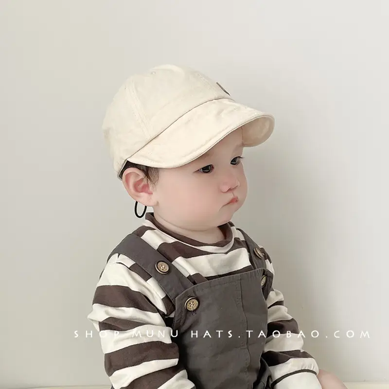 Baby Cotton Cap Beige Spring Autumn — feature 4