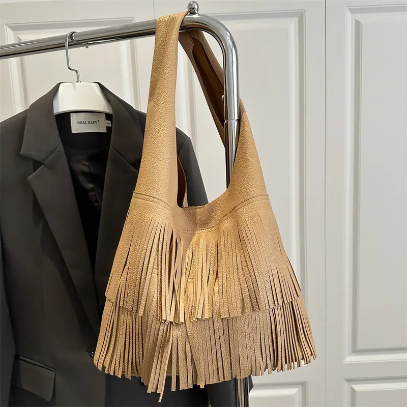 Korean Style Tassel Shoulder Bag Women Large Capacity - Image 6