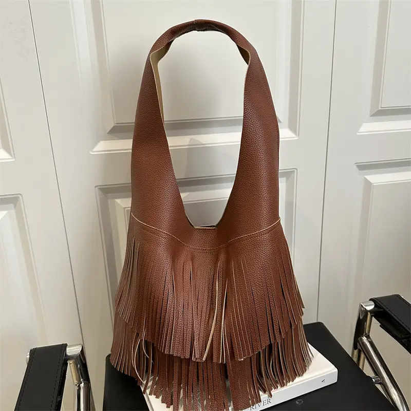Korean Style Tassel Shoulder Bag Women Large Capacity - Image 7