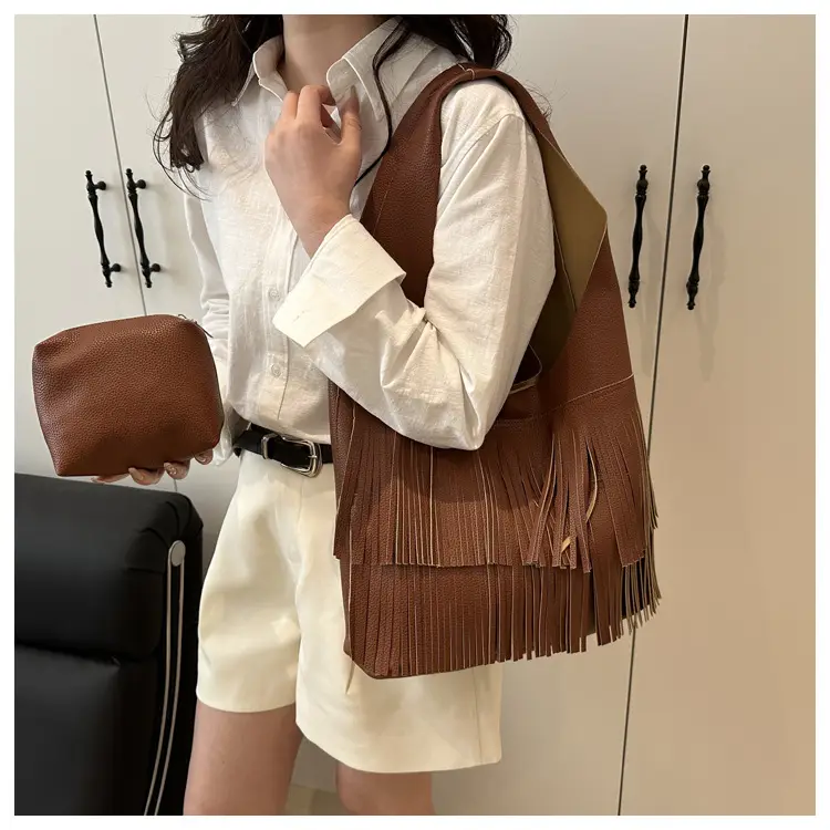 Korean Style Tassel Shoulder Bag Women Large Capacity — feature 13