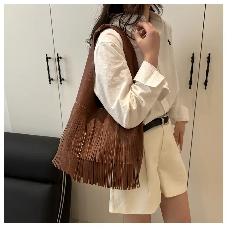 Korean Style Tassel Shoulder Bag Women Large Capacity — feature 14
