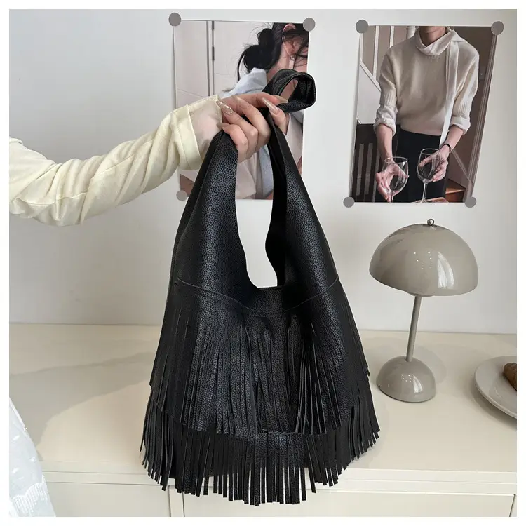 Korean Style Tassel Shoulder Bag Women Large Capacity — feature 18