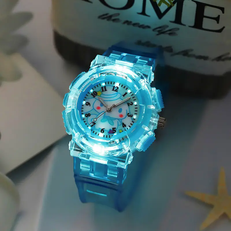 Sanrio New Watch Men's Advanced Sense Sports Flash Watch Student Party Quartz Watch Foreign Trade Cross-border Manufacturers