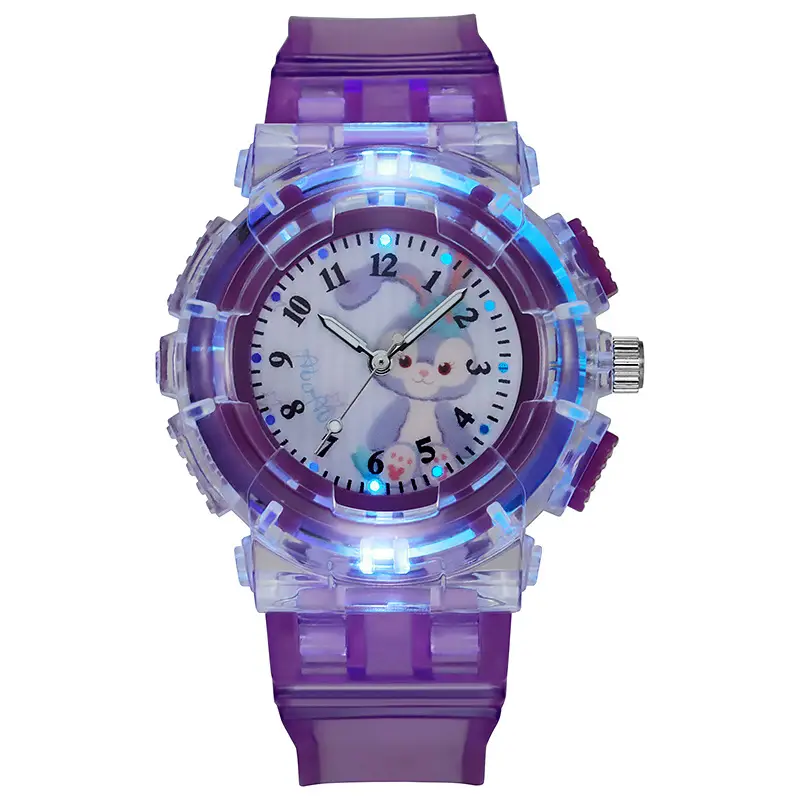 Sanrio New Watch Men's Advanced Sense Sports Flash Watch Student Party Quartz Watch Foreign Trade Cross-border Manufacturers
