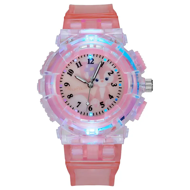 Sanrio New Watch Men's Advanced Sense Sports Flash Watch Student Party Quartz Watch Foreign Trade Cross-border Manufacturers