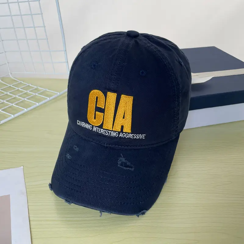 Men's Blue GA Embroidered Baseball Cap - Image 6
