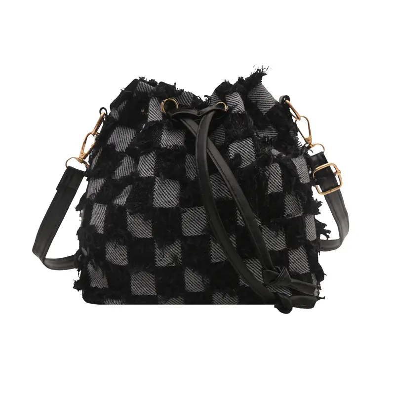 Blue Star Print Bucket Tote Bag for Women - Image 10