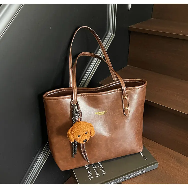 Vintage Brown Leather Tote Bag for Women 2025 — feature 15