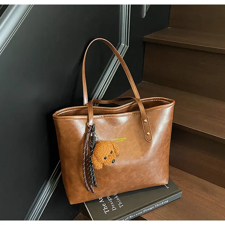 Vintage Brown Leather Tote Bag for Women 2025 — feature 16
