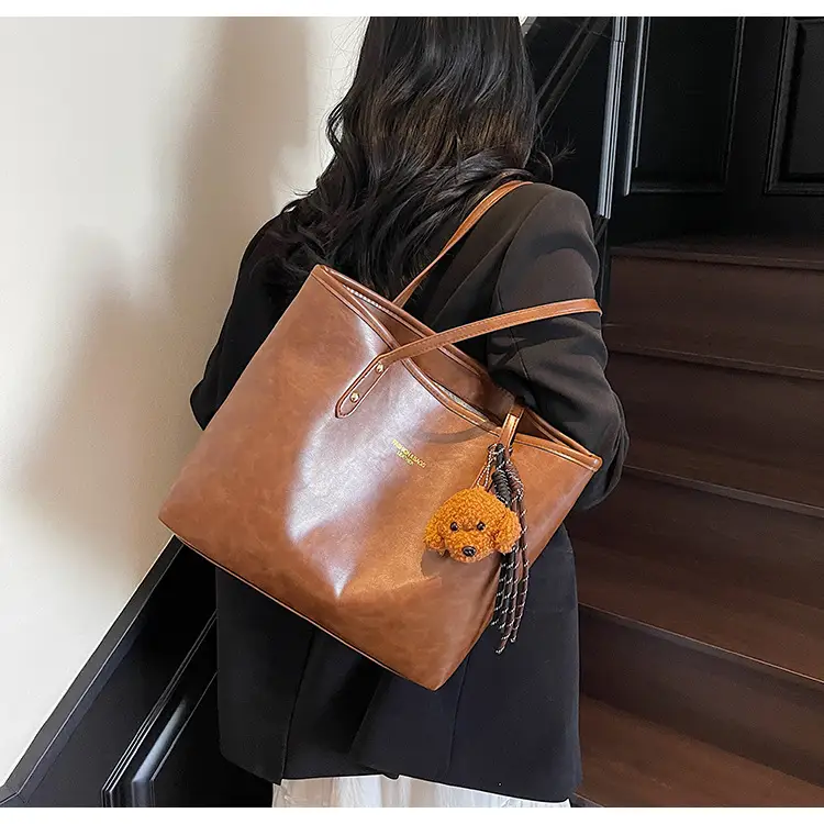Vintage Brown Leather Tote Bag for Women 2025 — feature 23