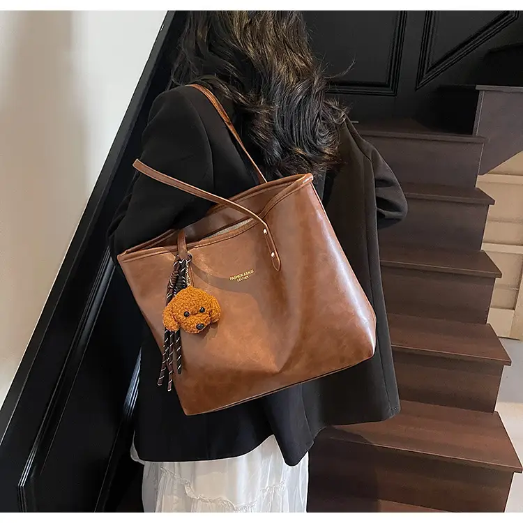 Vintage Brown Leather Tote Bag for Women 2025 — feature 24