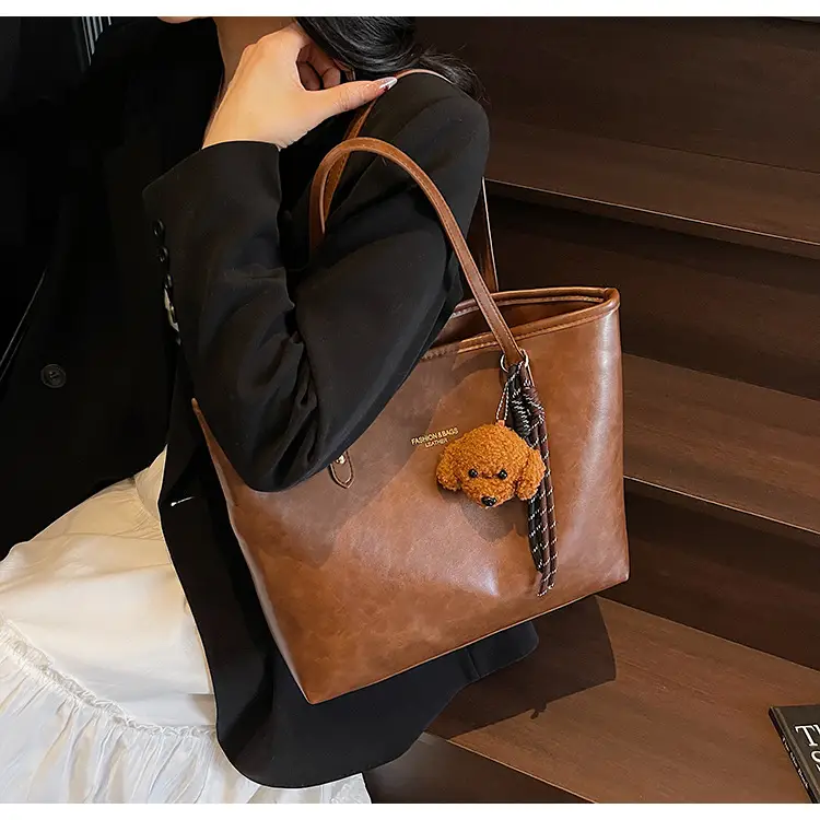 Vintage Brown Leather Tote Bag for Women 2025 — feature 26