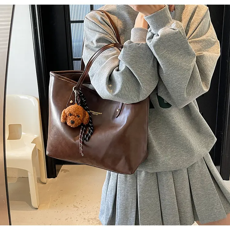 Vintage Brown Leather Tote Bag for Women 2025 — feature 37