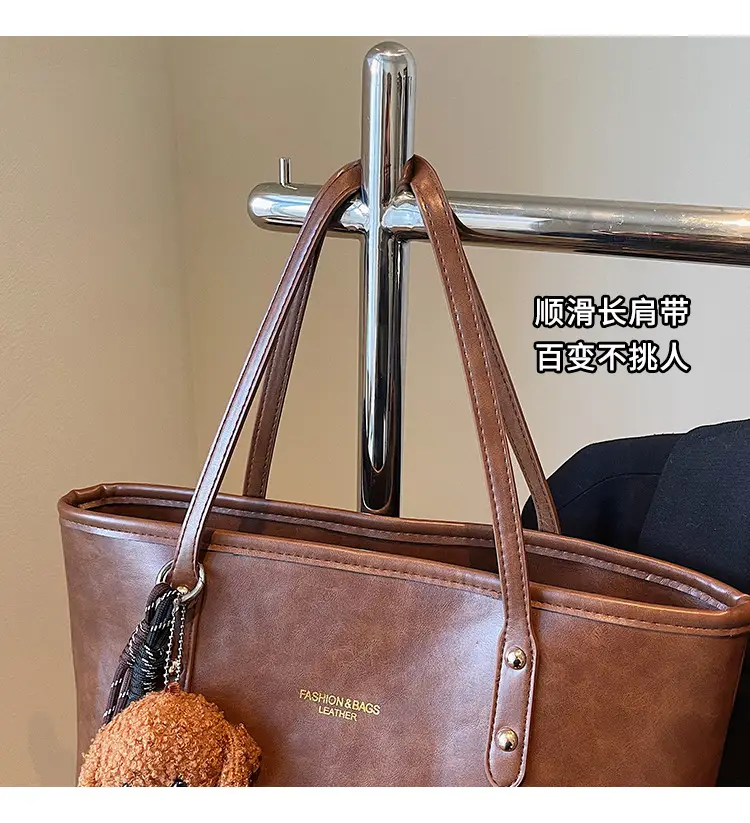 Vintage Brown Leather Tote Bag for Women 2025 — feature 4