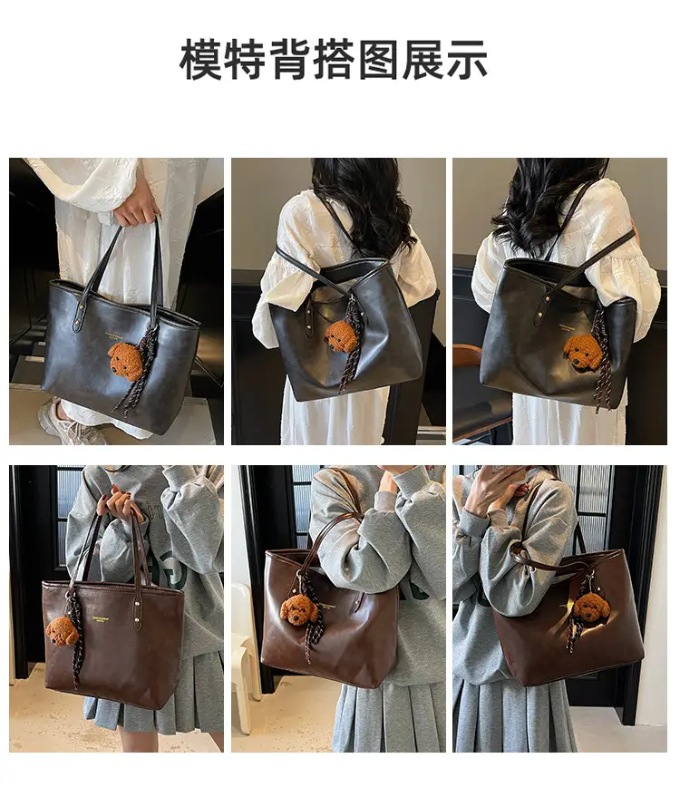 Vintage Brown Leather Tote Bag for Women 2025 — feature 9