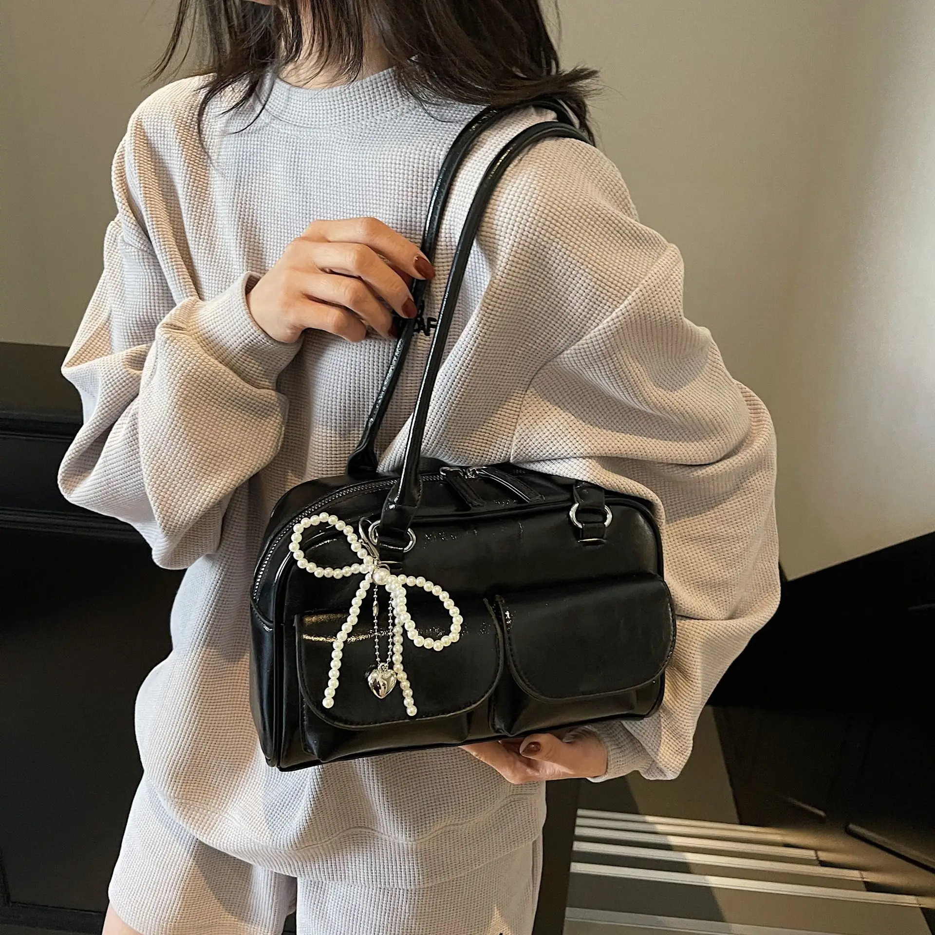 Silver Korean Style Shoulder Bag 2025 New - Image 6