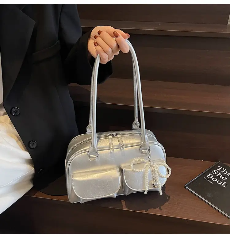 Silver Korean Style Shoulder Bag 2025 New — feature 15