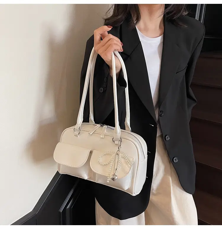 Silver Korean Style Shoulder Bag 2025 New — feature 36