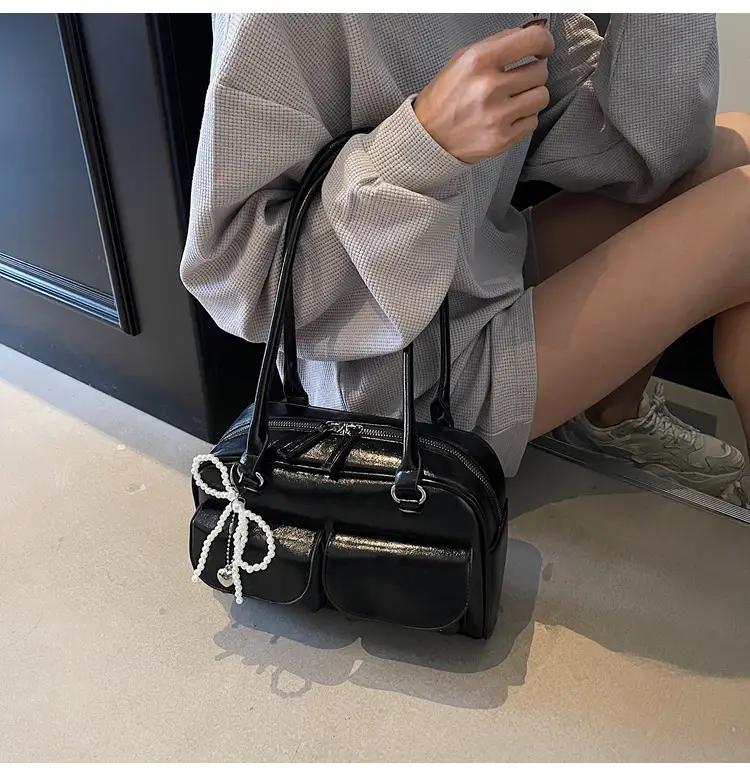 Silver Korean Style Shoulder Bag 2025 New — feature 37