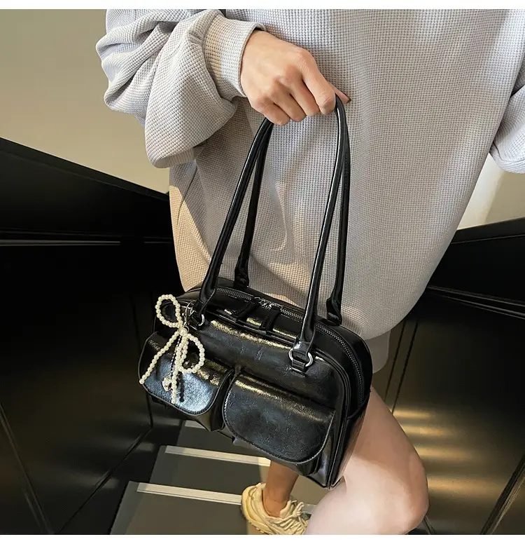 Silver Korean Style Shoulder Bag 2025 New — feature 38