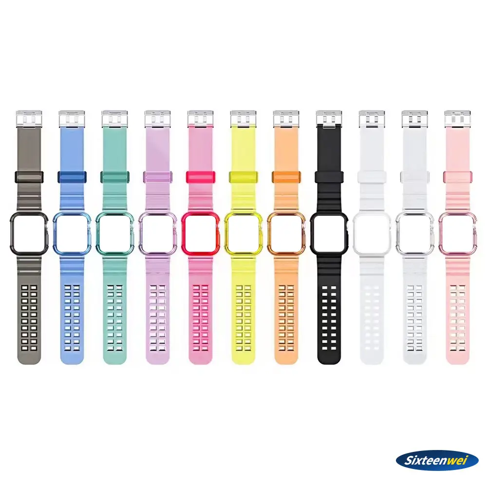 New Model Suitable for Apple Watch 10 Strap S11 Apple Glacier Transparent Strap 46mm Integrated Case Anti-Drop — feature 4
