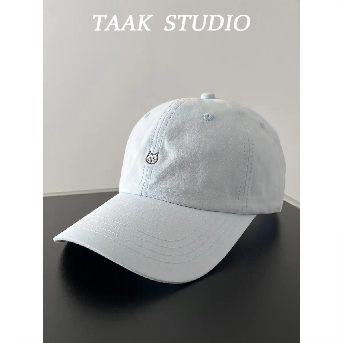 Blue Kitten Baseball Cap for Women Spring Japanese Style - Image 8