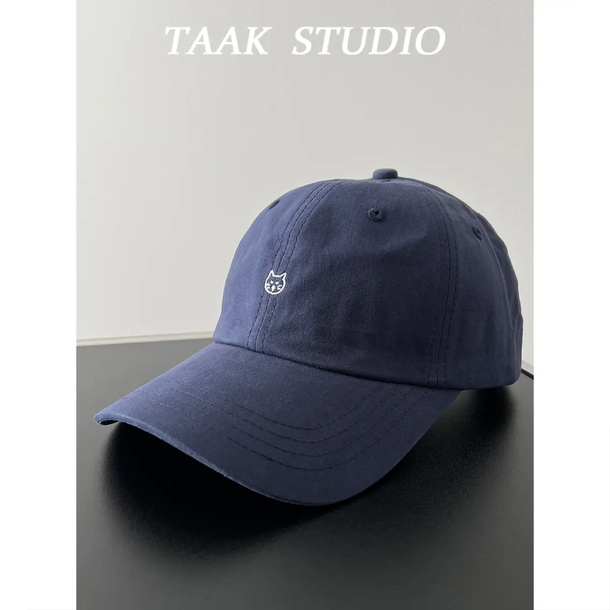 Blue Kitten Baseball Cap for Women Spring Japanese Style - Image 2