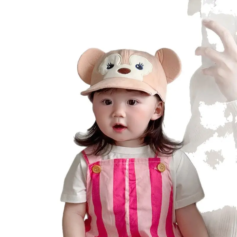 Baby Bear Hat with Soft Brim Cap for Girls Travel Sunshade