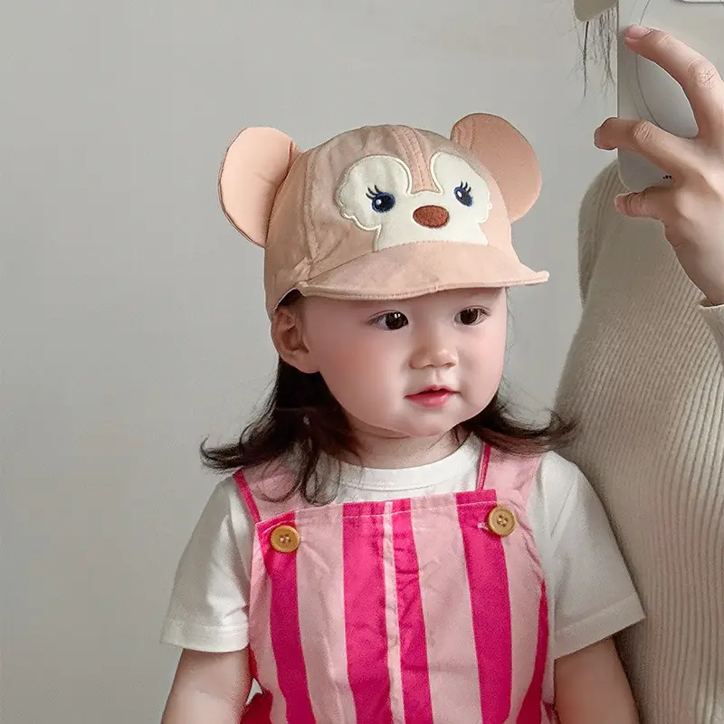 Baby Bear Hat with Soft Brim Cap for Girls Travel Sunshade — feature 7