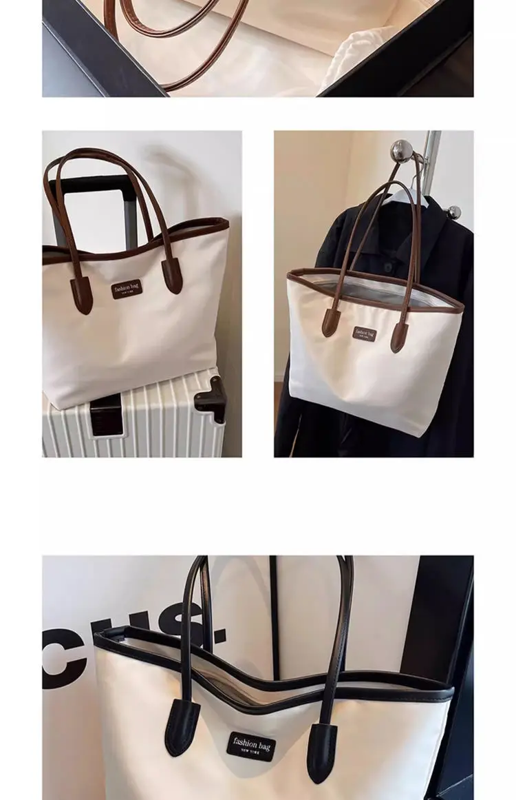 Navy Blue Oxford Tote Bag for Women Large Capacity — feature 33