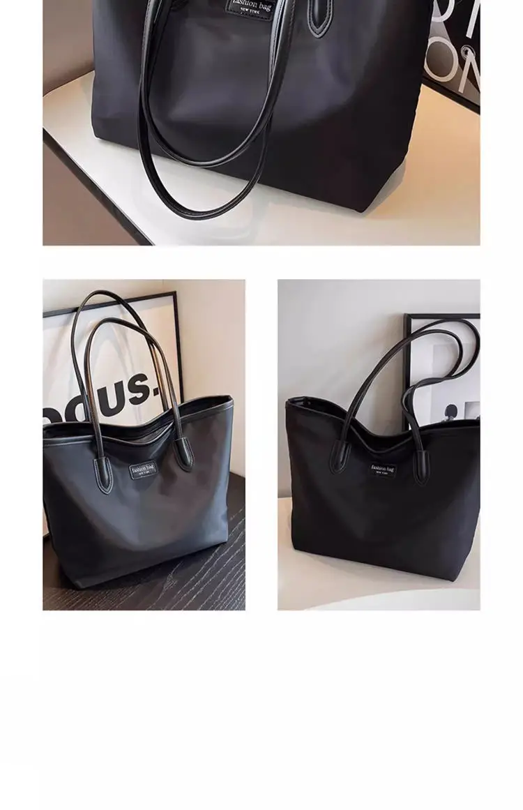 Navy Blue Oxford Tote Bag for Women Large Capacity — feature 37