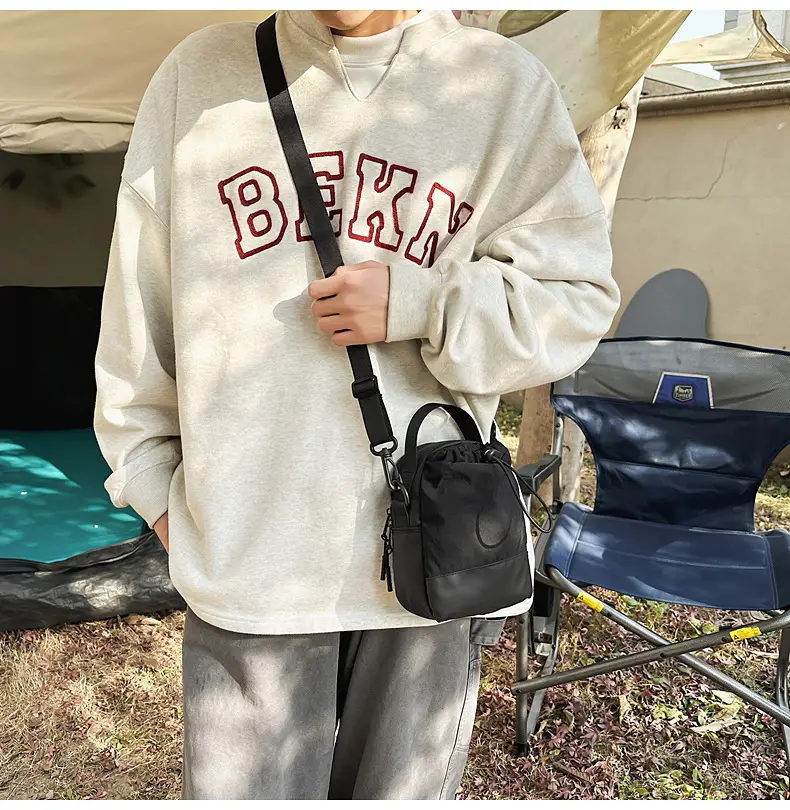 Crossbody Mobile Phone Bag with Water Cup & Drawstring Closure — feature 13