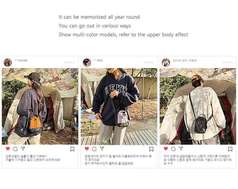 Crossbody Mobile Phone Bag with Water Cup & Drawstring Closure — feature 4