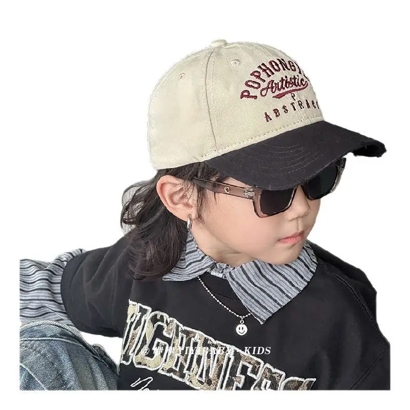 Children's Black Piphonite Artist Cap Baby Sunshade Baseball Cap - Image 11
