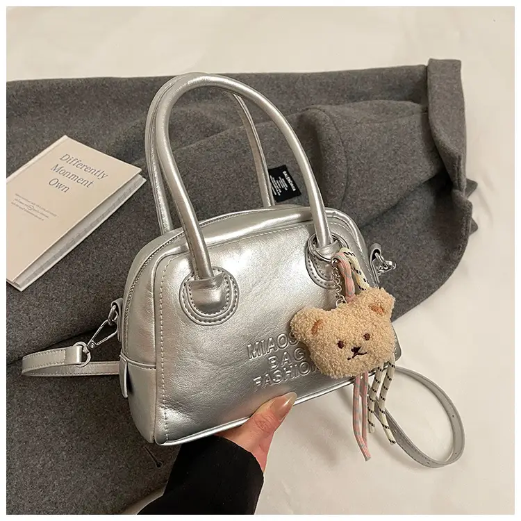 Silver Shoulder Crossbody Bag for Women Spring Summer 2025 - Image 3