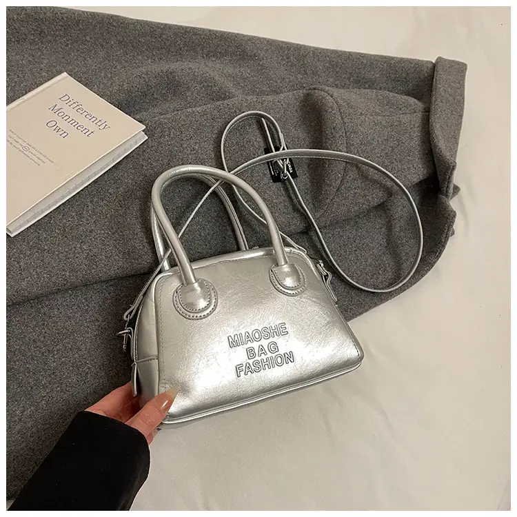 Silver Shoulder Crossbody Bag for Women Spring Summer 2025 - Image 7
