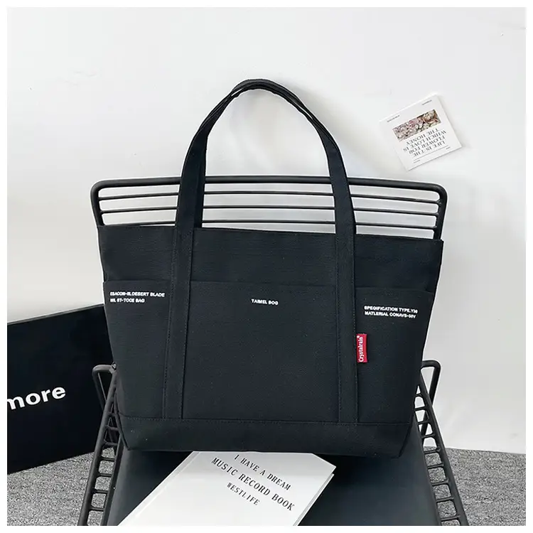 Blue Canvas Large Shoulder Bag for Women — feature 19