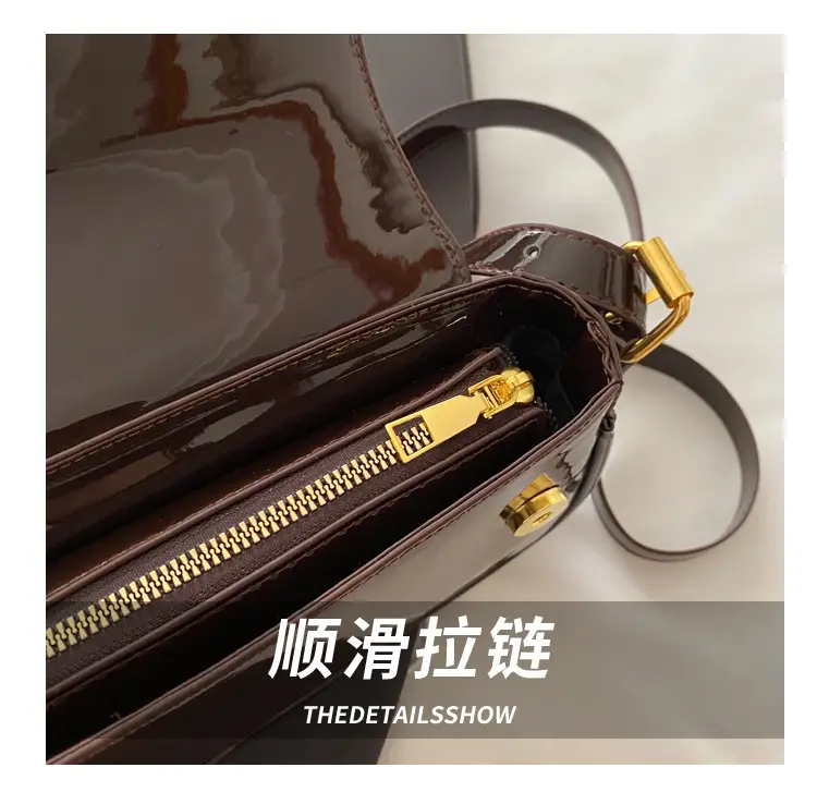 Women's Red Glossy Shoulder Crossbody Bag 2025 — feature 6