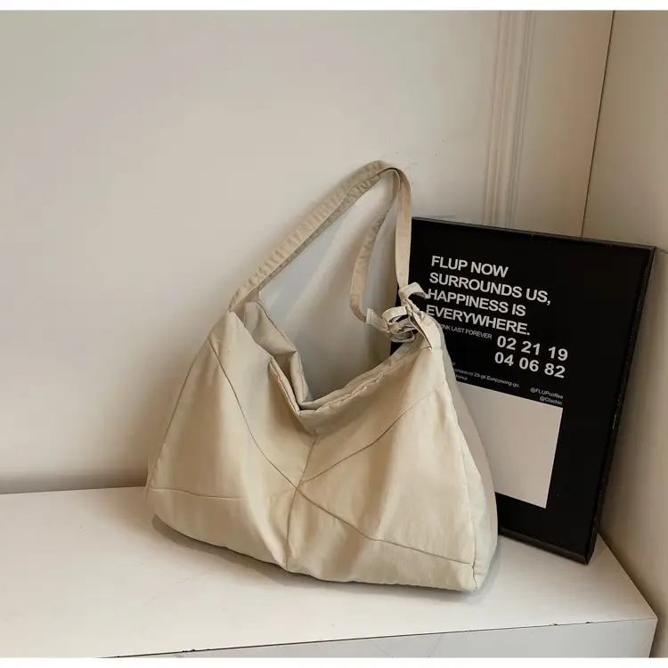 Blue Nylon Tote Bag for Women, Large Capacity, Casual Commute — feature 18