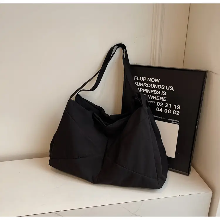 Blue Nylon Tote Bag for Women, Large Capacity, Casual Commute — feature 22