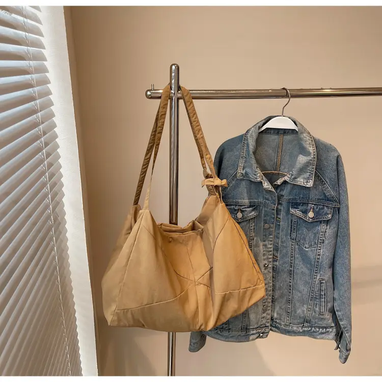 Blue Nylon Tote Bag for Women, Large Capacity, Casual Commute — feature 28