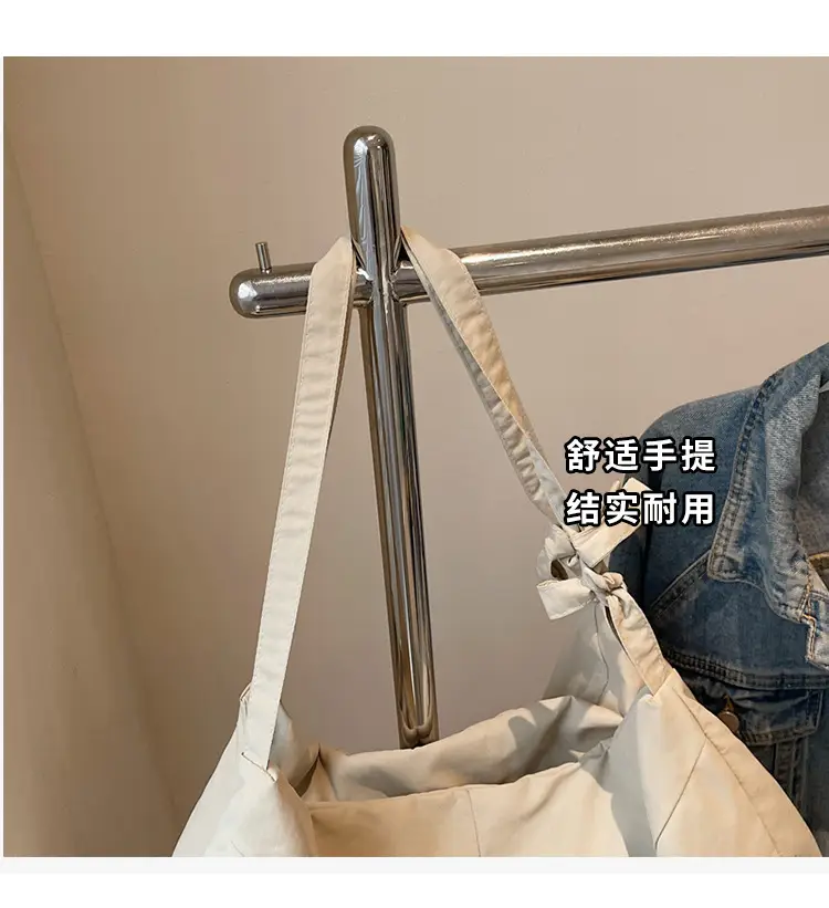 Blue Nylon Tote Bag for Women, Large Capacity, Casual Commute — feature 5