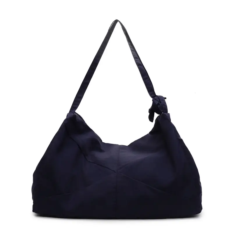Blue Nylon Tote Bag for Women, Large Capacity, Casual Commute - Image 3