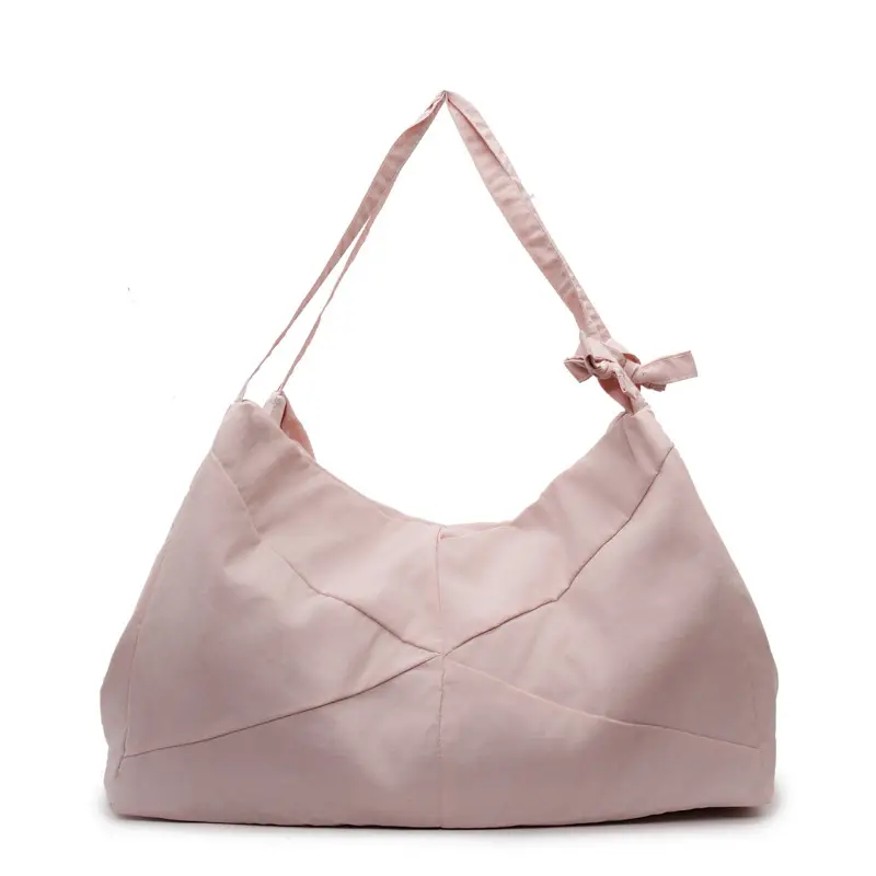 Blue Nylon Tote Bag for Women, Large Capacity, Casual Commute - Image 4